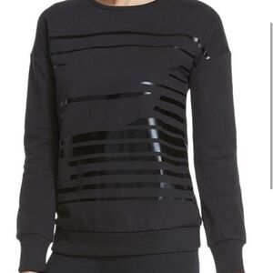 Fabletics Black Graphic Print Sweatshirt